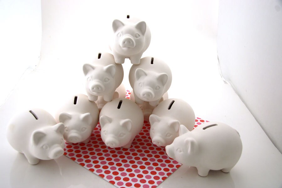 ready to paint ceramic bisque large lot wholesale set by LorrieMud