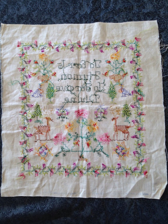 Vintage embroidery vintage linen