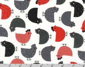 Urban Zoologie - Red Black Chickens by Anne Kelle from Robert Kaufman