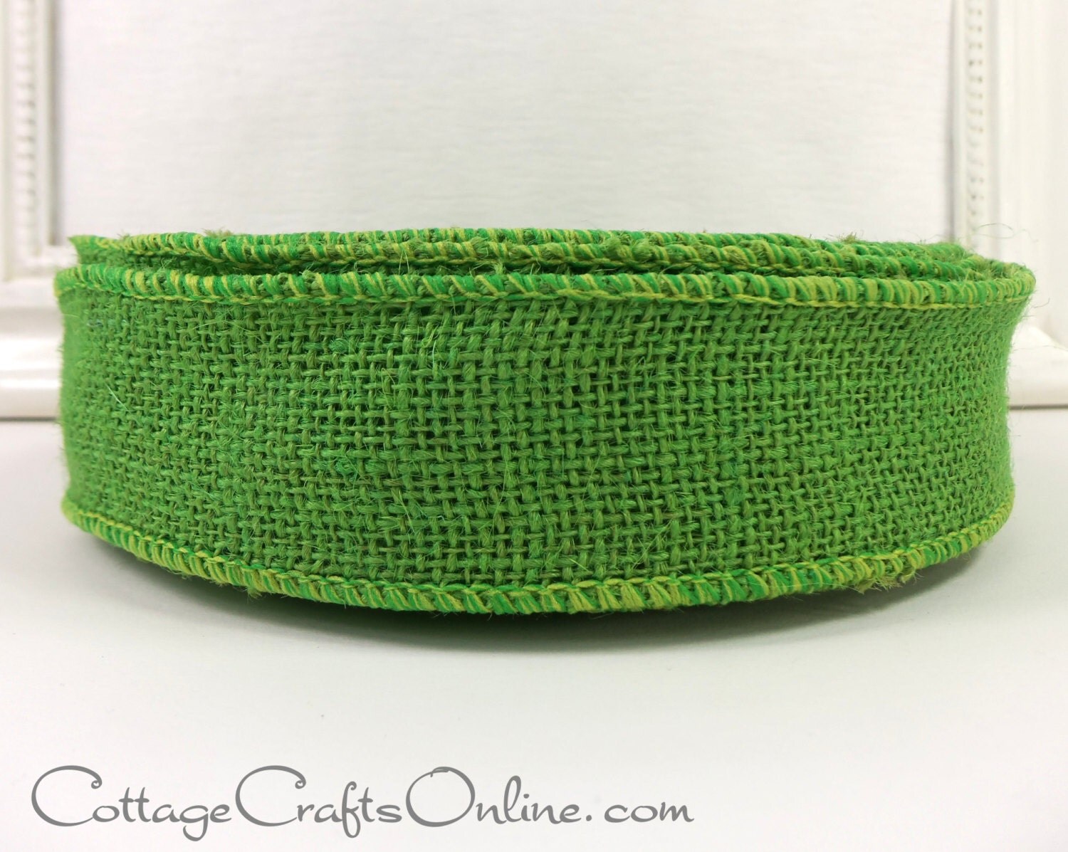 burlap wired ribbon 1 1 2 lime green natural jute burlap wired ribbon 1 1 2 lime green natural jute