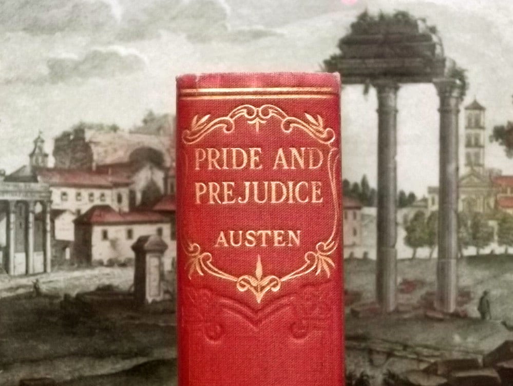 Pride and Prejudice vintage book by Jane Austen by ...
