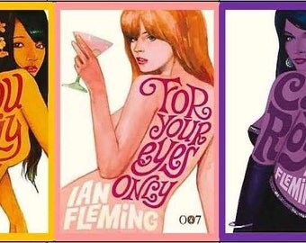 James Bond 007 Mod-Style Coasters - YOUR CHOICE - Set of 4, 6 or 8