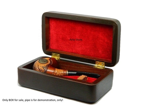 Wooden Gift Box Case for Tobacco smoking pipe