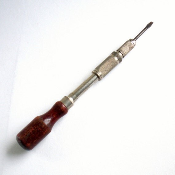 Vintage Ratcheting Screwdriver 14 to 19 by TheFullGarage on Etsy