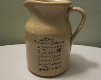 Vintage Beige Pottery Pitcher by Moira Pottery Co. Ltd in England