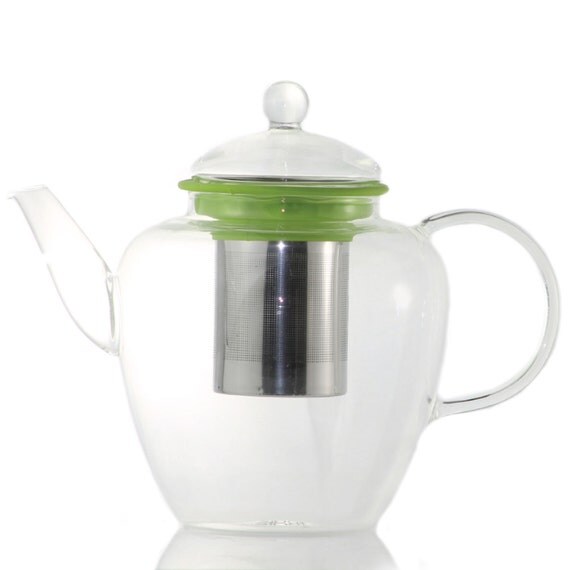 Galaxy Large Glass Teapot with Stainless Steel Infuser by TEALUX