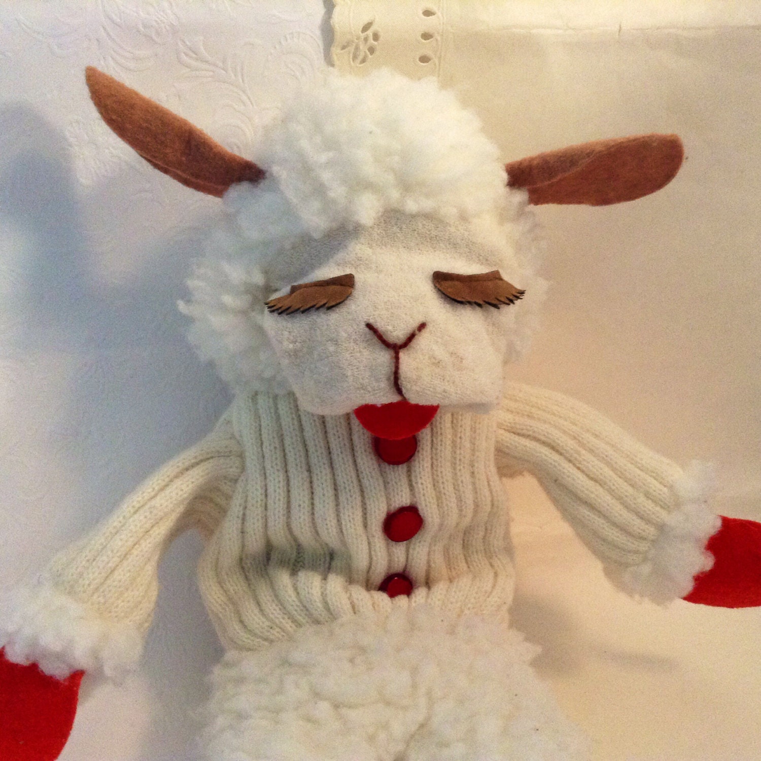 Lamb Chop hand puppet Shari Lewis Lamb puppet plush