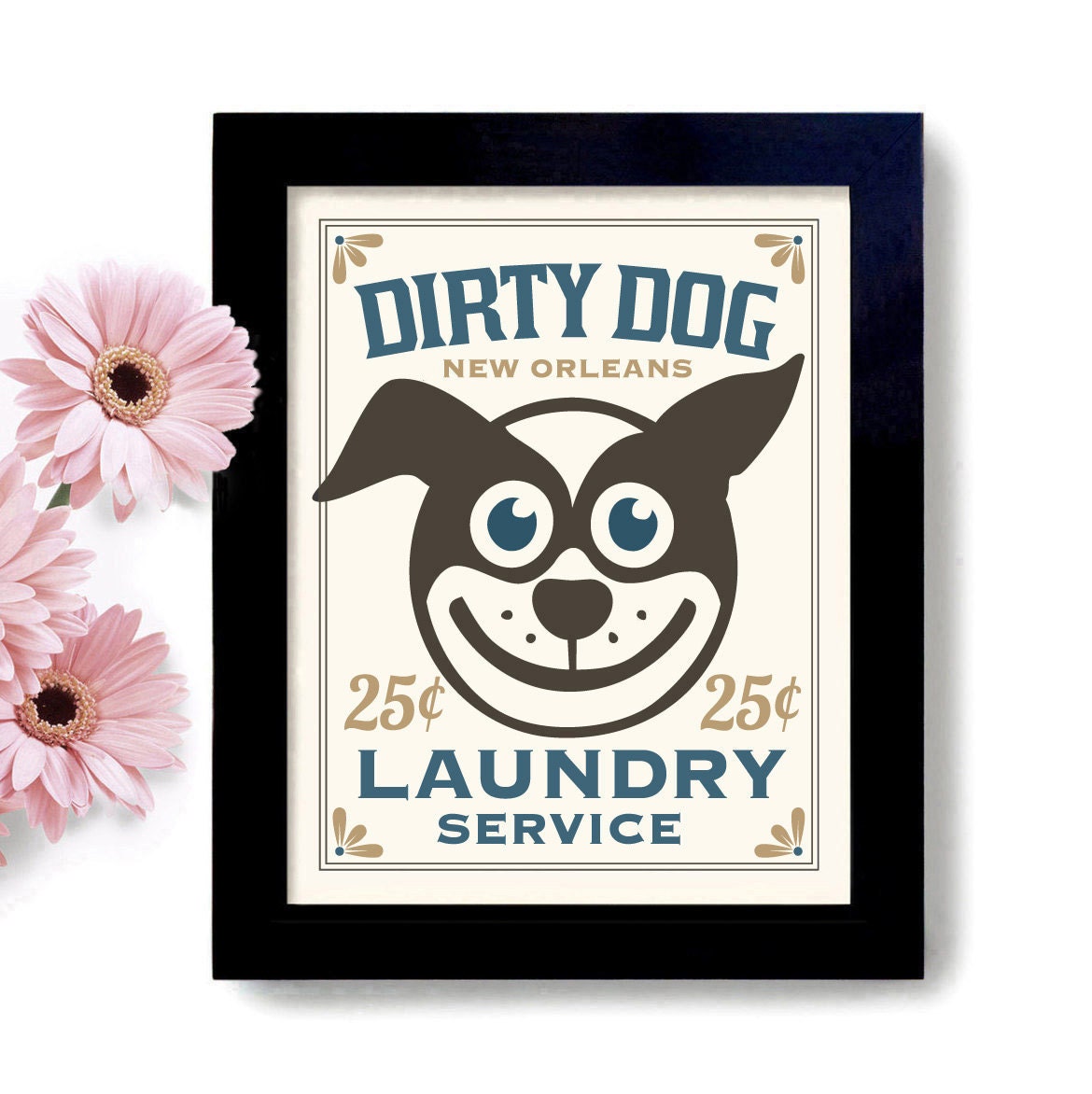 Laundry Room Decor Dog Art Puppy Art Sign Wall Art Print