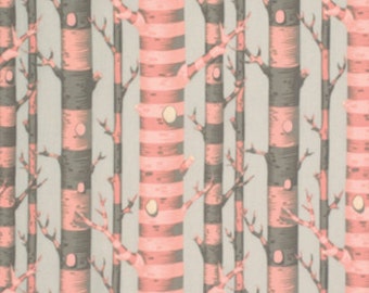 Tula Pink - Bumble - Forest Stripe Sorbet - Peached Poplin