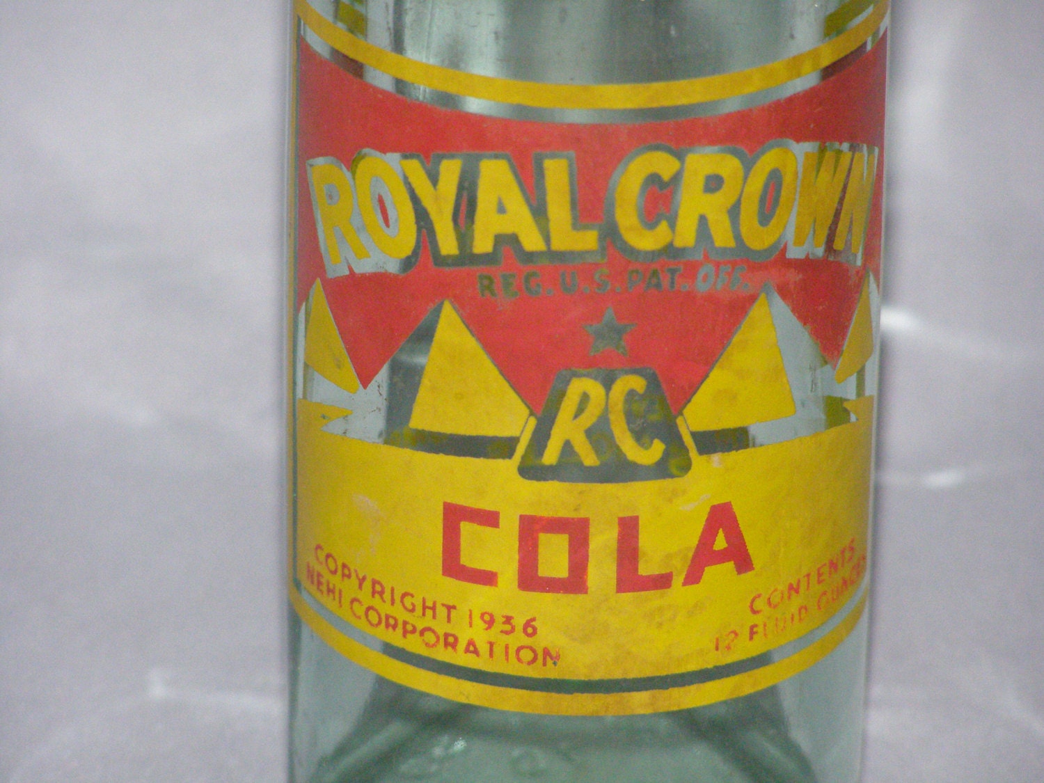 Vintage Royal Crown Cola Bottle 1953 Pressed and by parkie2