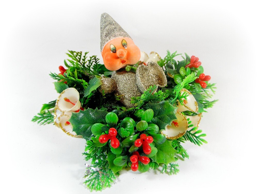 vintage christmas candle ring miniature wreath pillar candle vintage christmas candle ring miniature wreath pillar candle