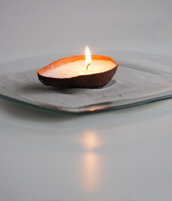 Ecofriendly Avocado Candle Scented Soy Handmade by LessCandles