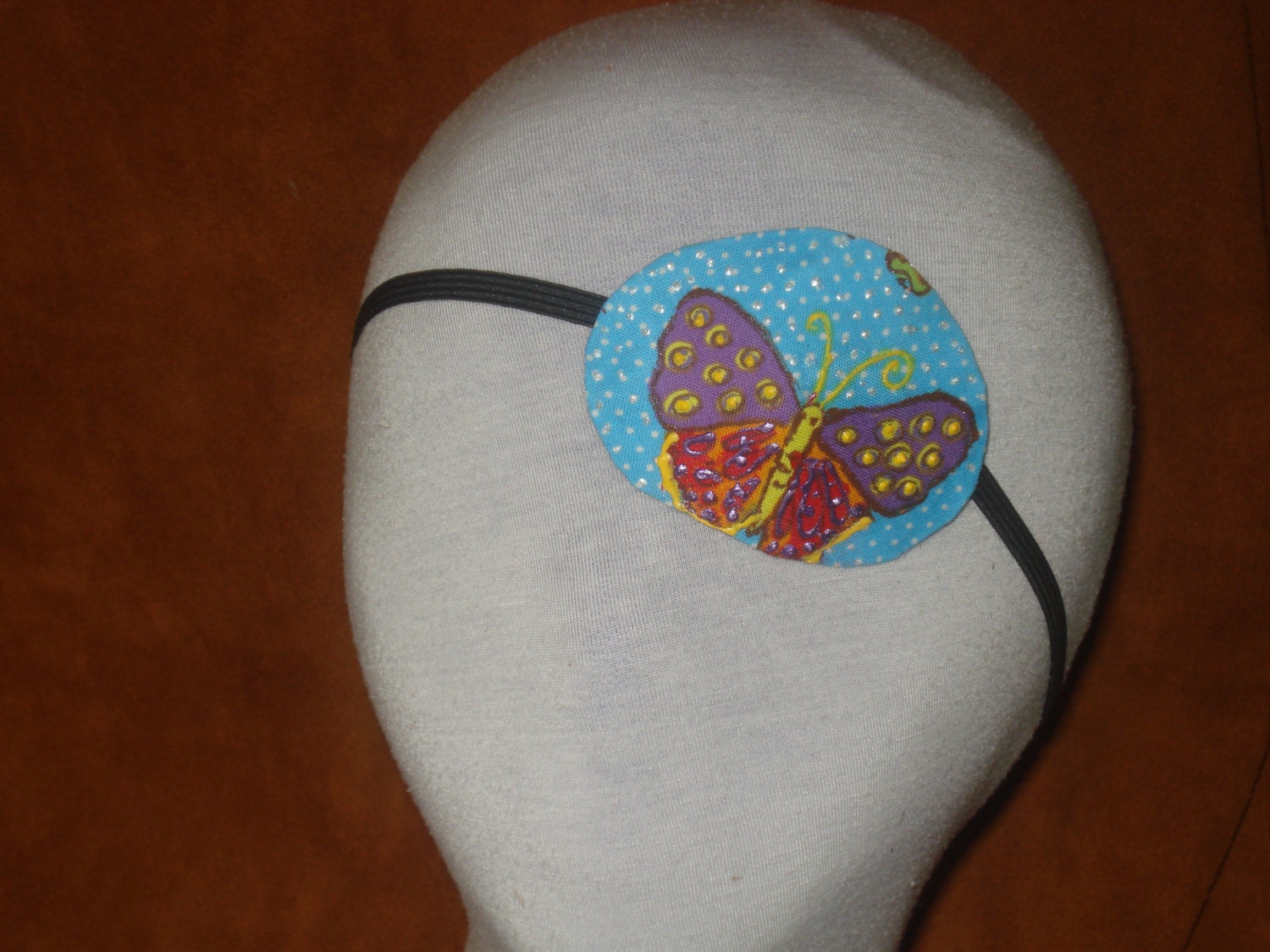 Handmade woman' butterfly eye patch by JuLLuJ on Etsy