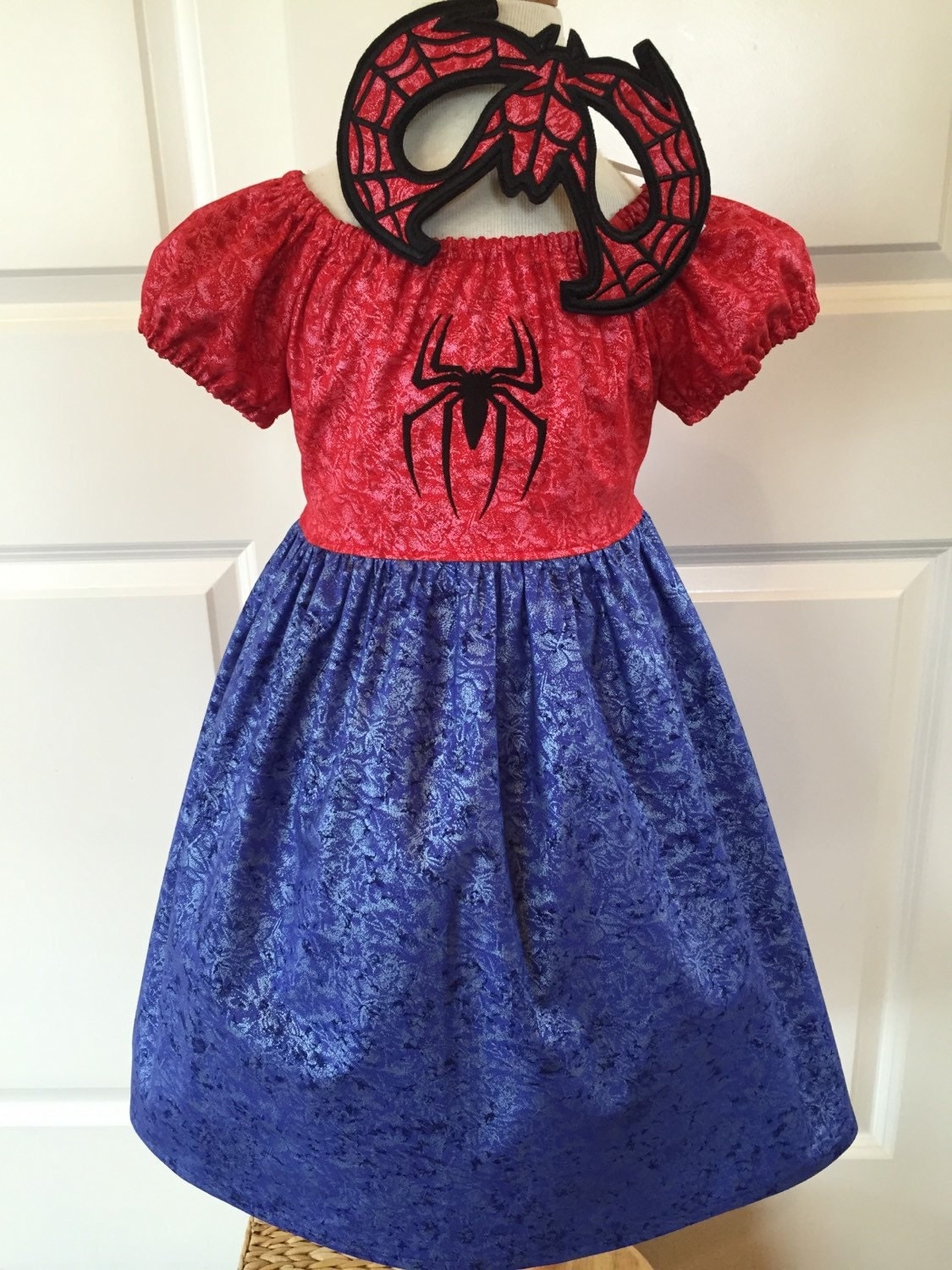 SpiderGirl Costume Dress Spiderman Dress by Theresafeller