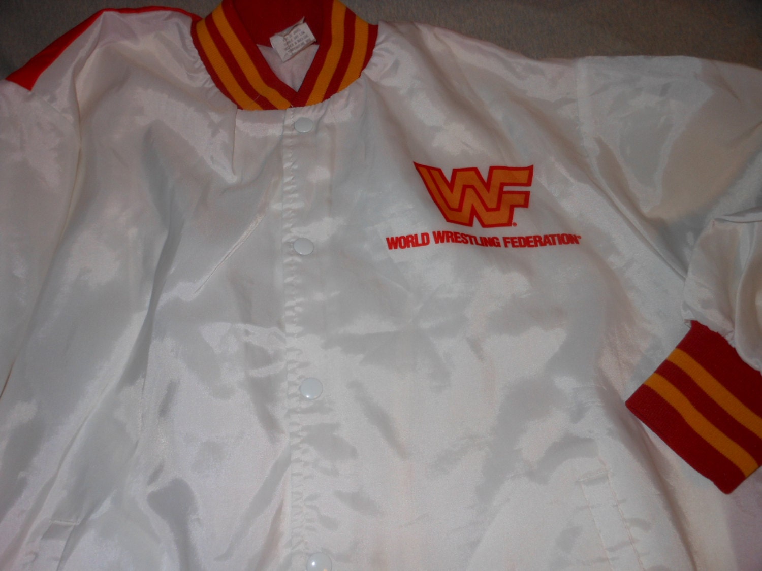 xl Hulk Hogan chalkline windbreaker Jacket 1990 WWF