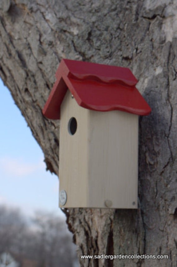 Bluebird house PVC Cedar Bird house modern fully functional
