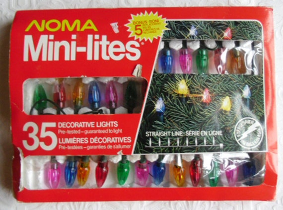 vintage christmas lights 35 noma mini lites in original box vintage christmas lights 35 noma mini lites in original box