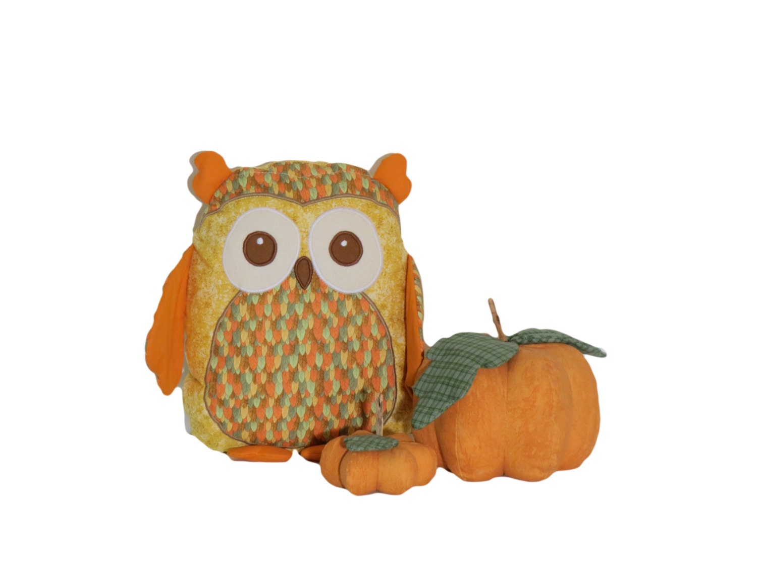 green stuffed owl