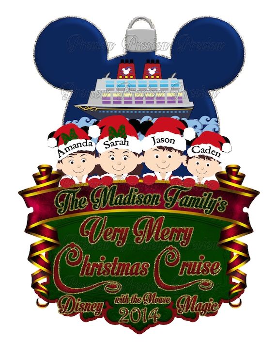 Christmas Disney Family Cruise Printable Iron On Transfer ...