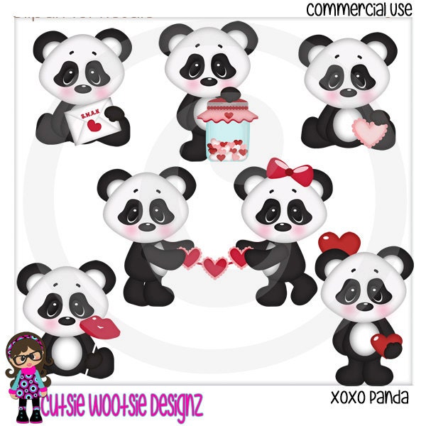 clipart panda valentine - photo #26