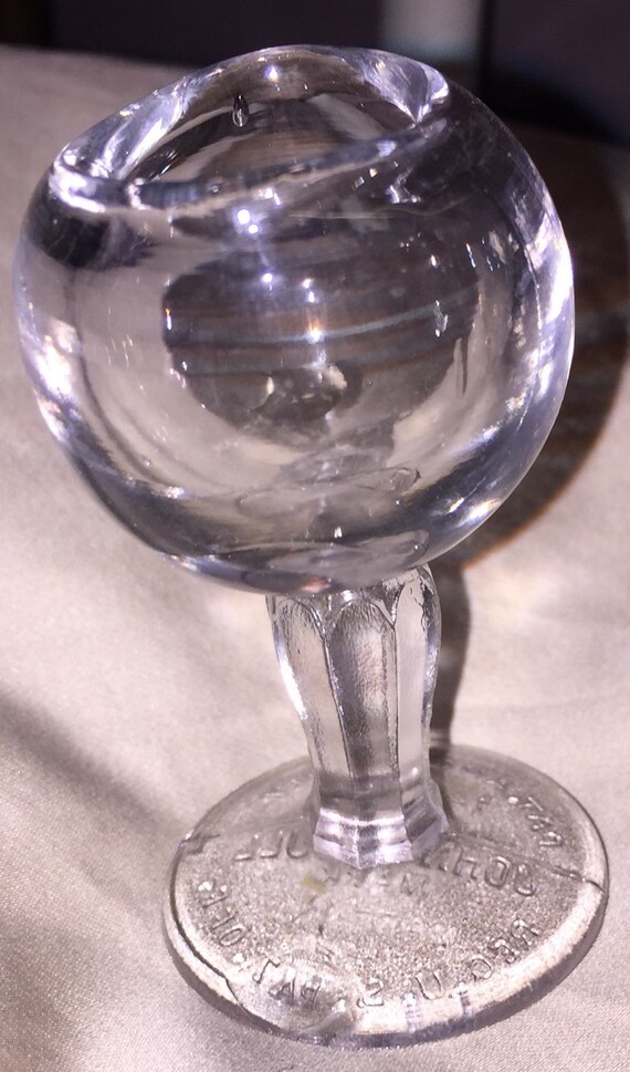 Antique Eye Wash Glass John Bull Pat August by familyjewelsatlanta