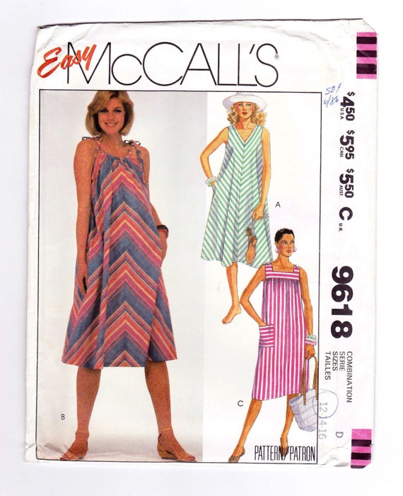 Womens Sundress Summer Dress Pattern 3 Sizes 12 14 16