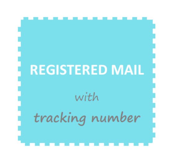 REGISTERED MAIL with tracking number // Worldwide service