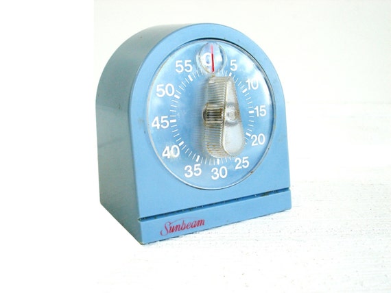 Vintage Sunbeam Blue Kitchen Timer   Il 570xN.740510255 C1ek 