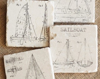 Nautical Decor- Gift for Sailor, Nautical Gift, Nautical Mens Gift, Beach Decor, Yacht Decor, Yacht Gift, Shabby Chic Beach Decor, Sailboat