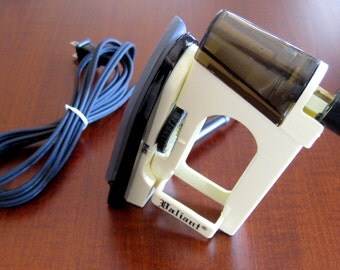 Vintage Travel Iron - Dual Voltage Valiant Travel Iron - Craft Sewing Room Iron - Collapsible Travel Iron - 120 and 240 Voltage Small Iron