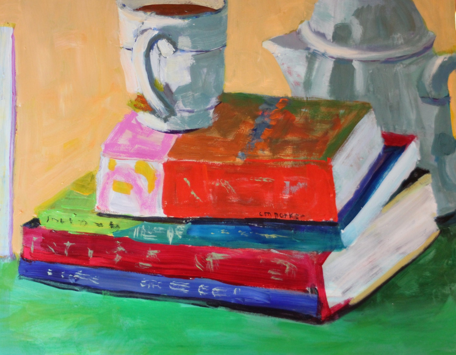 Original Acrylic Painting on Gessoboard 11x14 Still Life