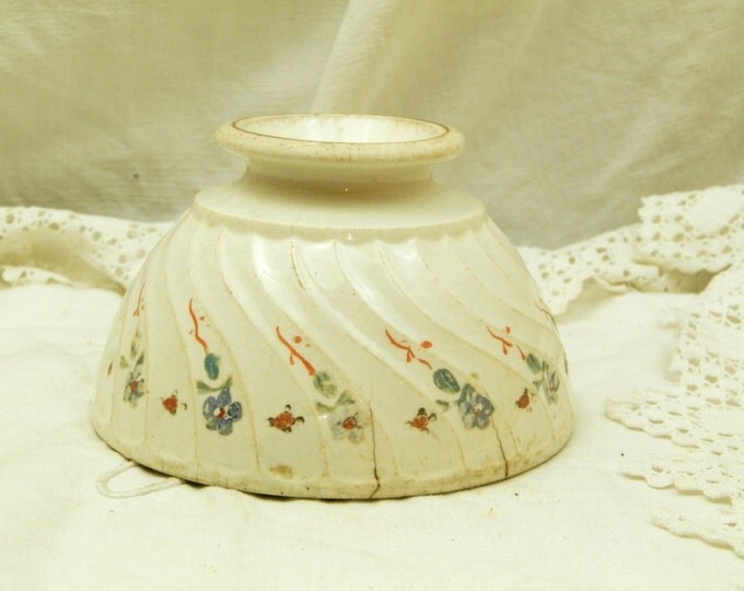 Antique Belgian Farmhouse Ceramic Café au Lait Bowl, Pottery Coffee Bowl from Europe, French Country Kitchenalia Decor, Shabby Cottage Antique Belgian Farmhouse Ceramic Café au Lait Bowl, Pottery Coffee Bowl from Europe, French Country Kitchenalia Decor, Shabby Cottage