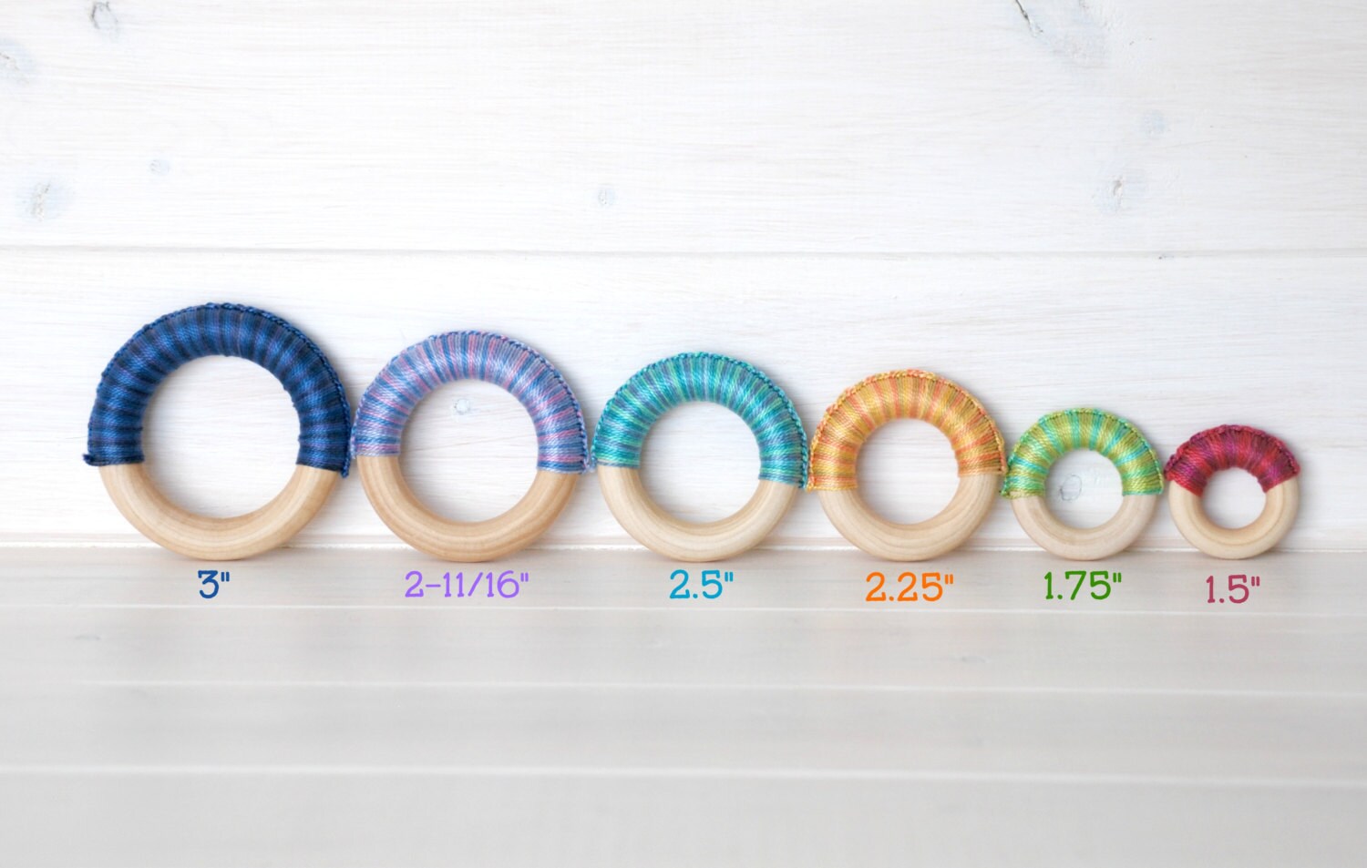 10 or 20 Wood Rings Extra Small Wooden Rings by CraftyWoolFelt