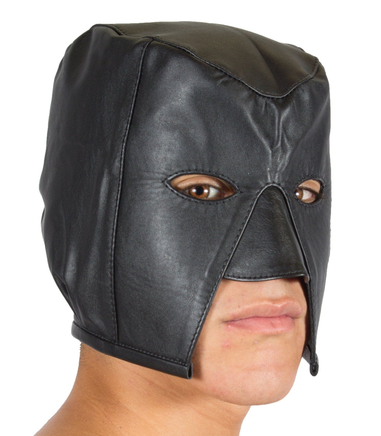 Bondage Hood Leather Executioner Hood Genuine Leather With