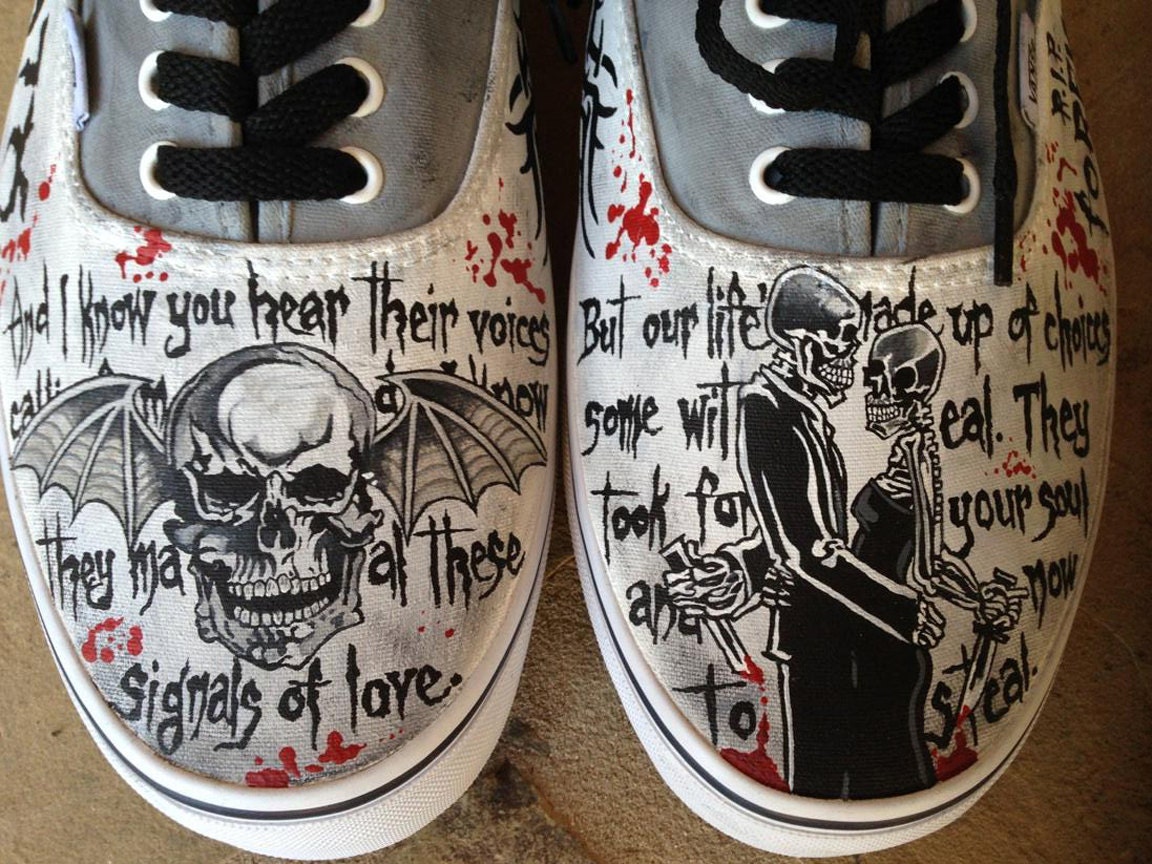 Hand Painted Shoes Avenged Sevenfold