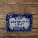 Small 3x5 Seashell Boarder Quote Plaque 'God Rewards Effort'