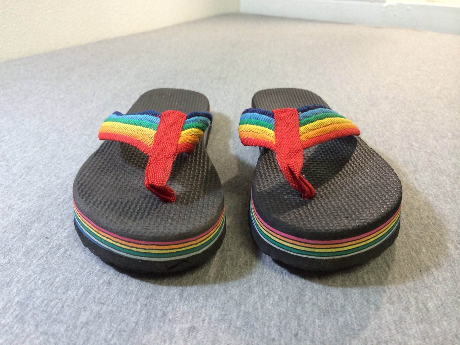 80 S Flip Flops Rainbow Thick Foam Sandals Thongs Rare | Free Nude Porn ...