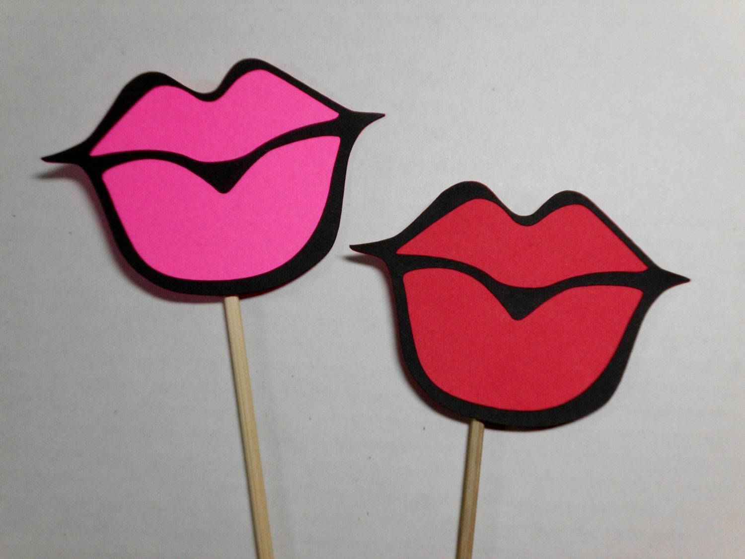 12 Lips Photo Booth Props by CoriandoliLane on Etsy