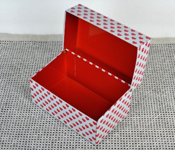 3X5 Index Card Box / Lift-off-lid 3x5