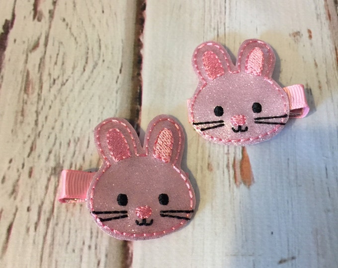 Easter Hairclip - Easter Bunny Hairclip - Bunny Hairclip - Easter Hair Pretty - Easter Feltie - Bunny Feltie