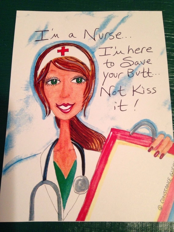 Sassy Nurse Card By Constancecollection On Etsy 