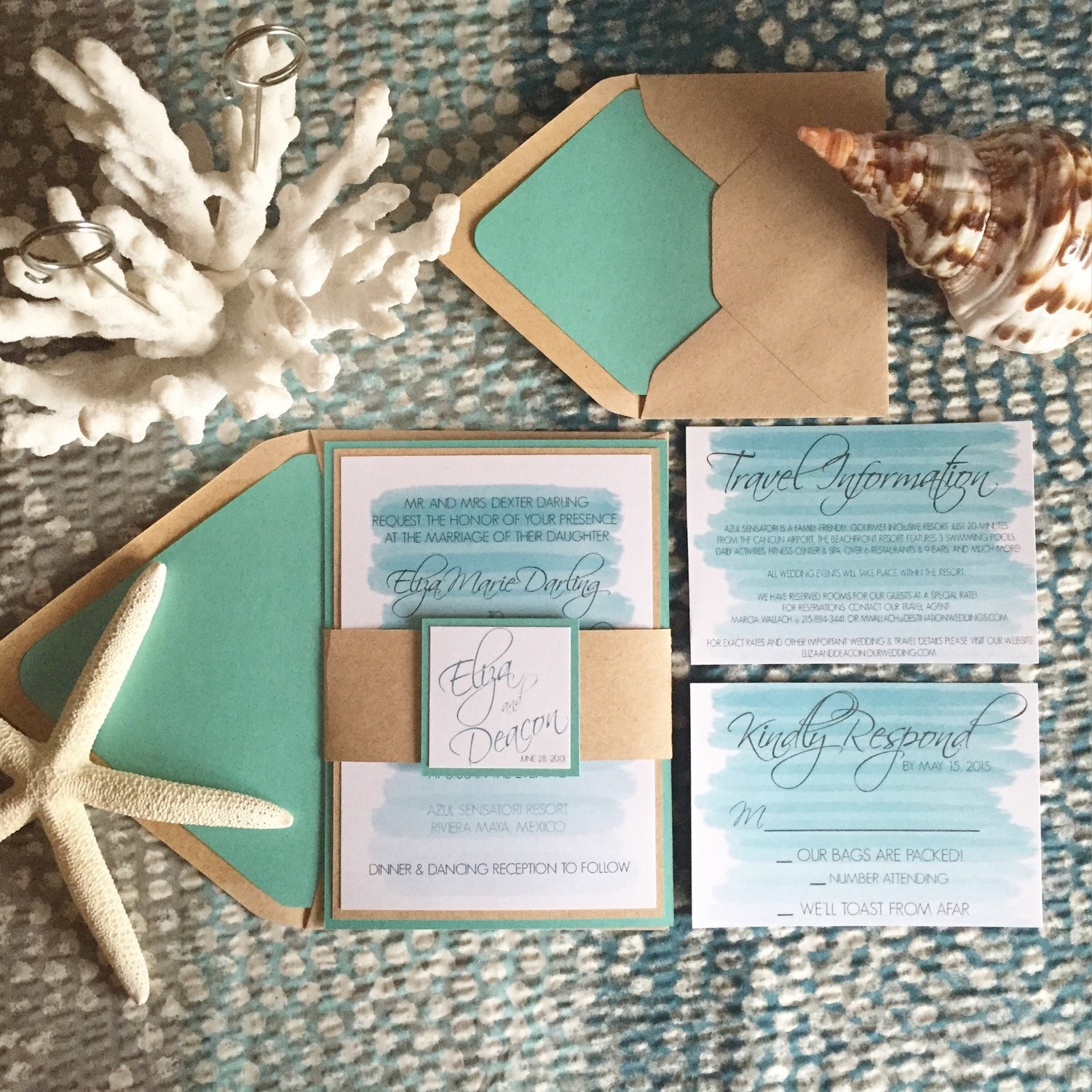 Destination Wedding Invitation Suite 9