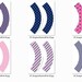 Nautical Printable Cupcake Wrappers. Navy Blue Pink White