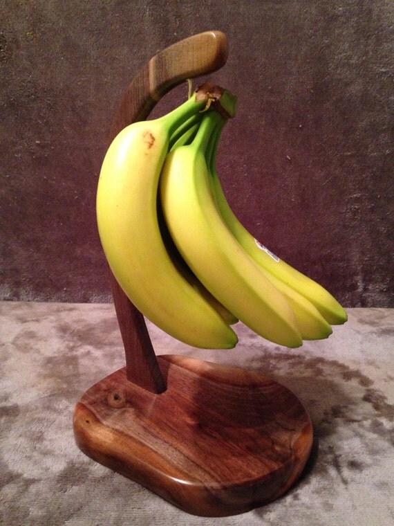 Items similar to Black Walnut Banana Holder on Etsy