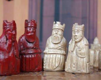 Isle of Lewis Chess Set Customisable Colours (Pieces Only) Harry Potter, Walking dead