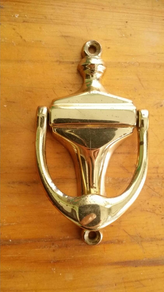 Classic Door Knocker Shiny Brass Vintage Hardware