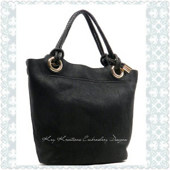 Monogrammed Purse Bag Tote Women&#39;s Handbag by KayKreations2012
