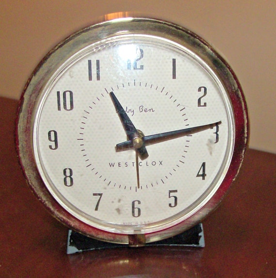 Vintage Westclox Baby Ben Alarm Clock by 3ShabbyGals on Etsy