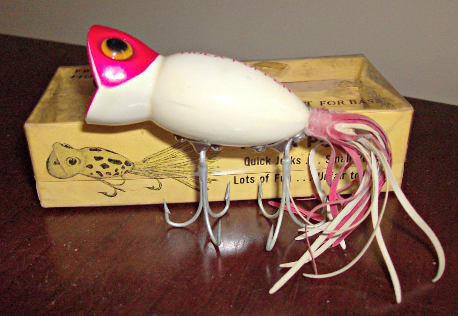 Vintage Arbogast Hula Popper Fishing Lure
