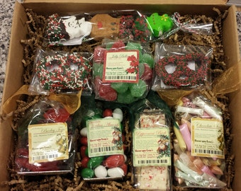 Old Fashioned Christmas Candy Gift Box